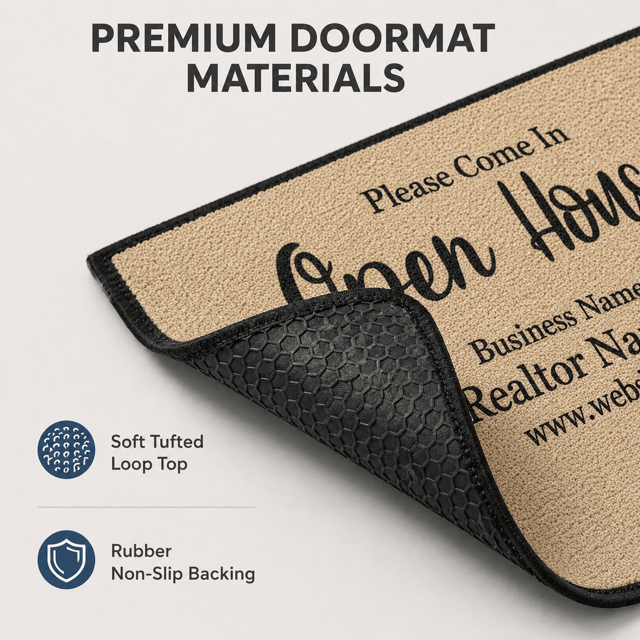 Personalized Realtor Door Mat | Open House