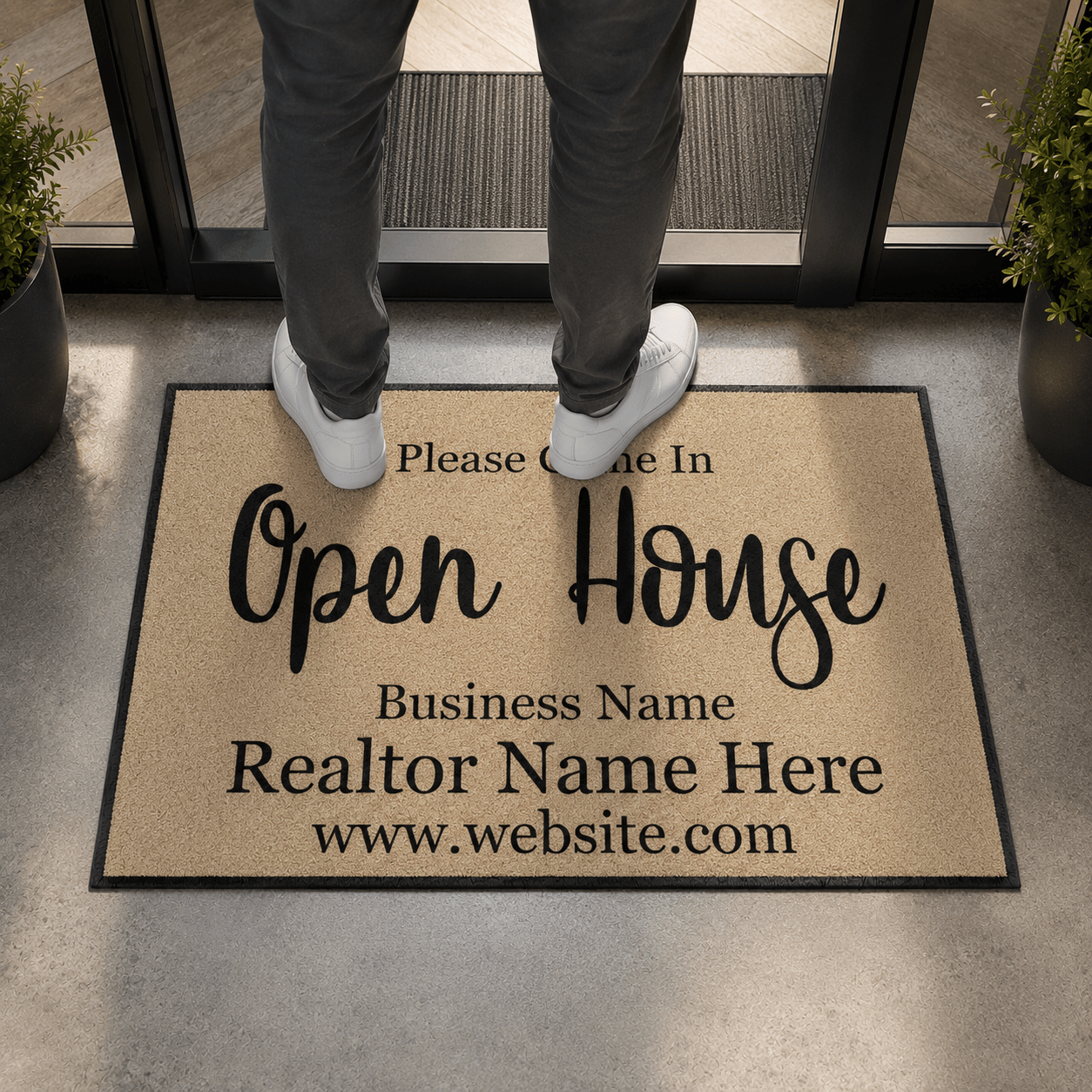 Personalized Realtor Door Mat | Open House