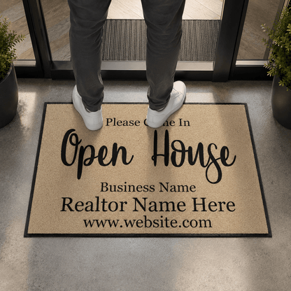 Personalized Realtor Door Mat | Open House
