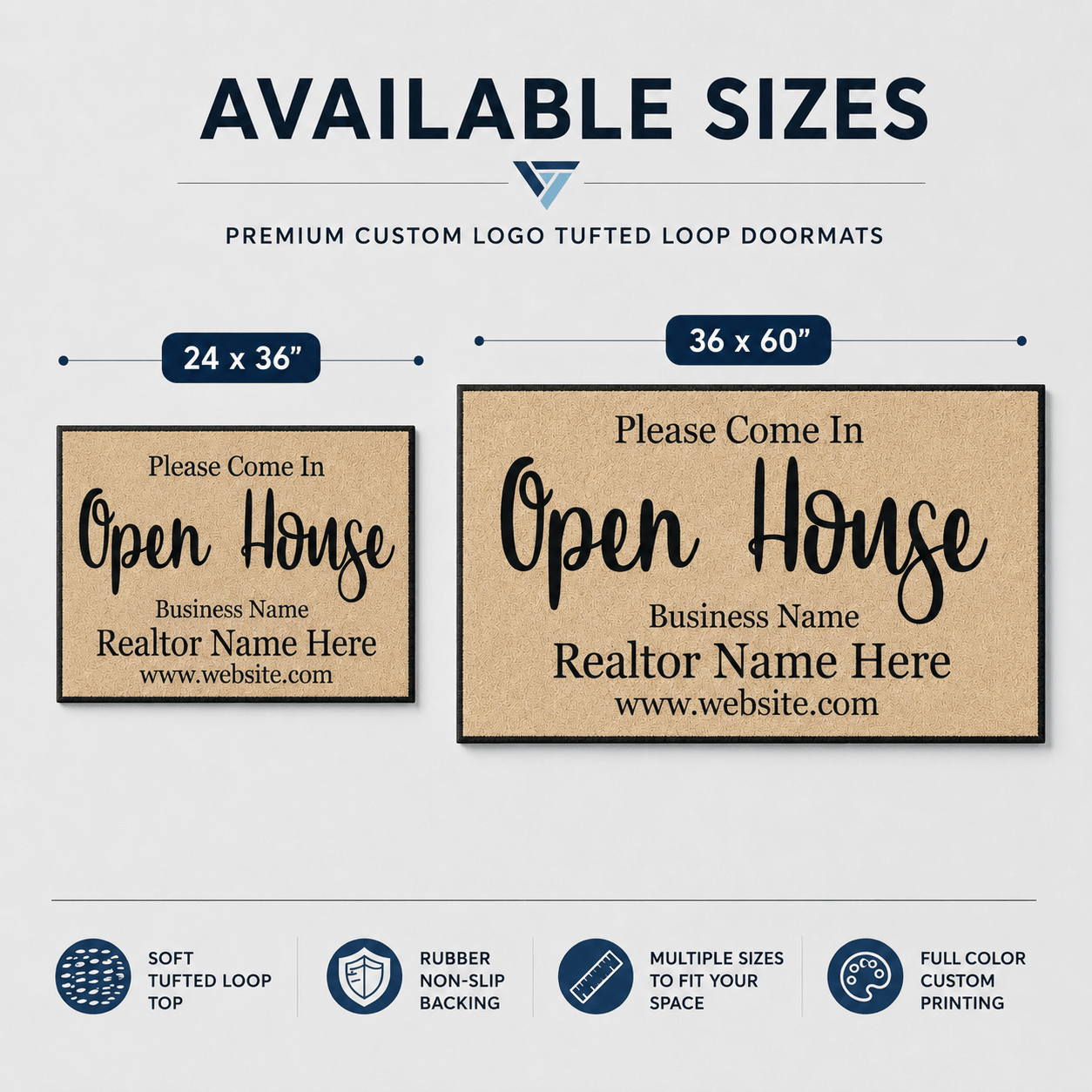Personalized Realtor Door Mat | Open House