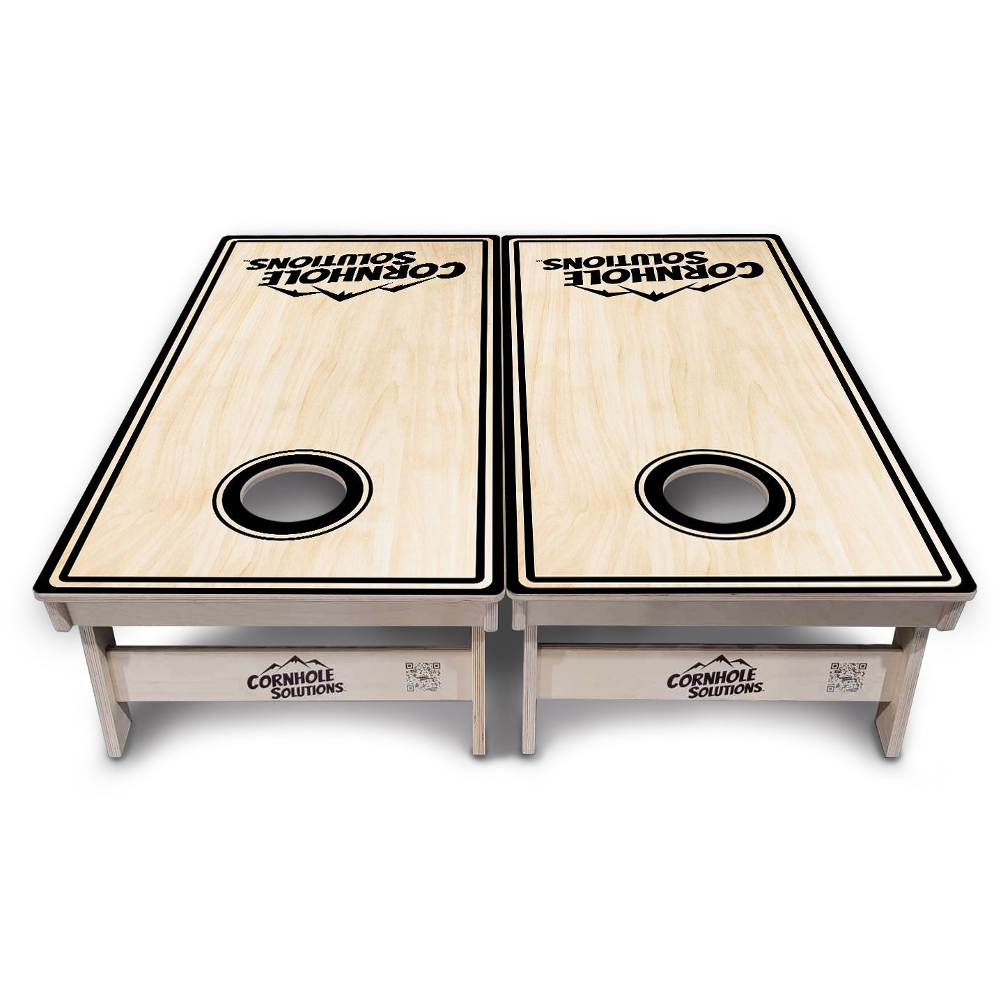 Pinstripe CS Logo Cornhole Boards - Professional Tournament Series
