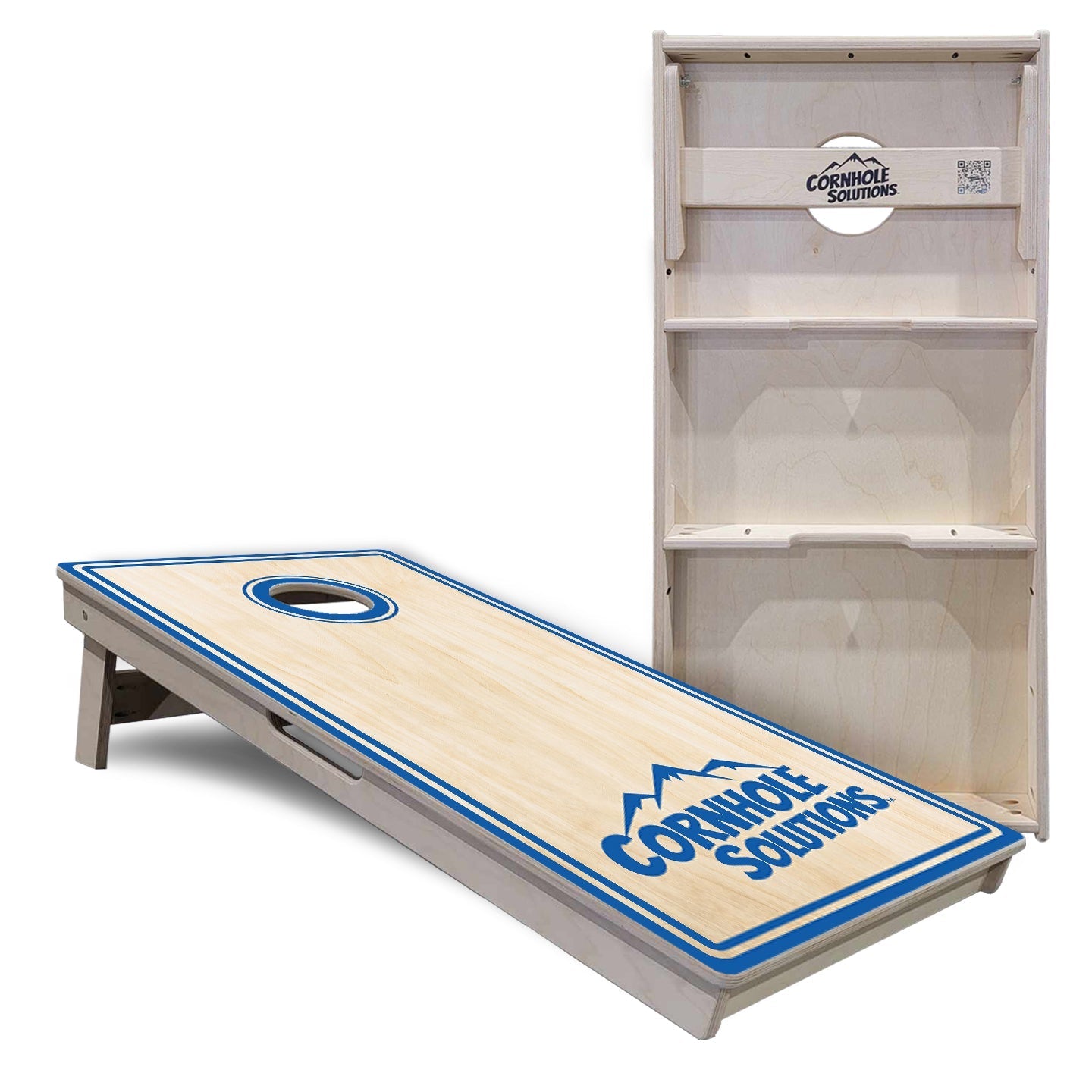 Pinstripe CS Logo Cornhole Boards - Professional Tournament Series