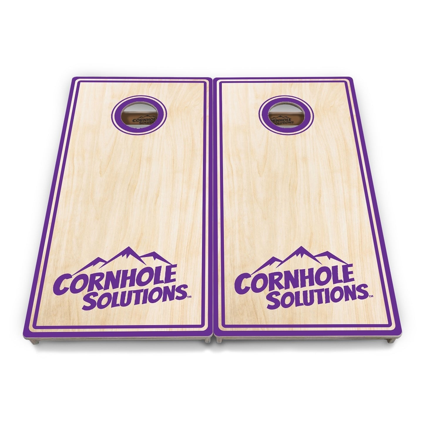 Pinstripe CS Logo Cornhole Boards - Professional Tournament Series