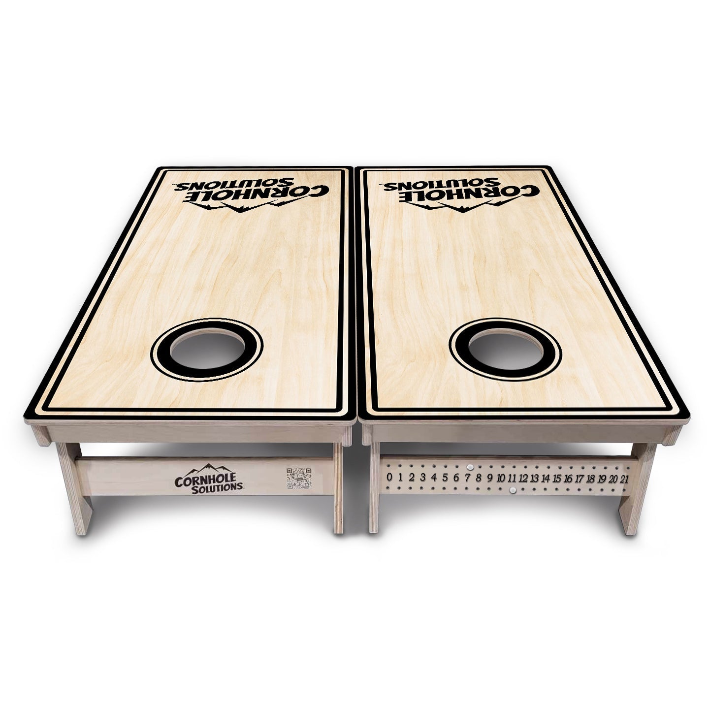 Pinstripe CS Logo Cornhole Boards - Professional Tournament Series