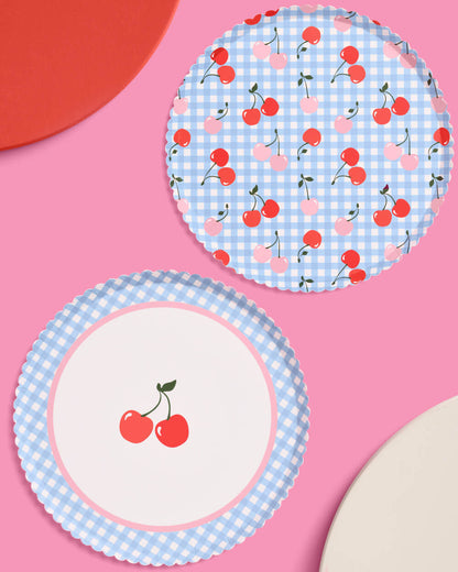 Cherry Birthday Bundle - tableware, balloons, banner + tats