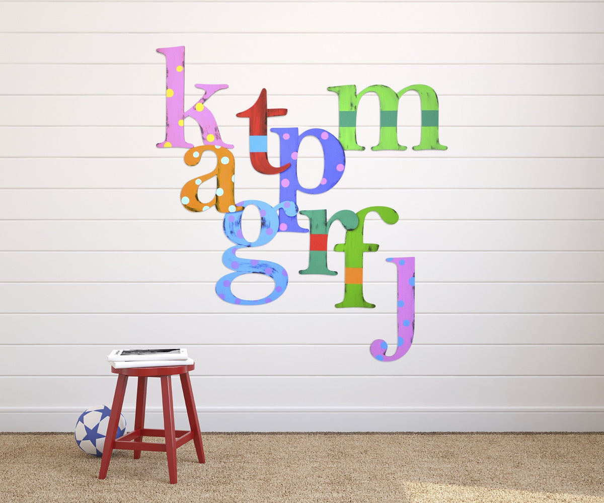 Polka Dot & Striped Letters Wall Decor | Letter2Word – VictoryStore.com