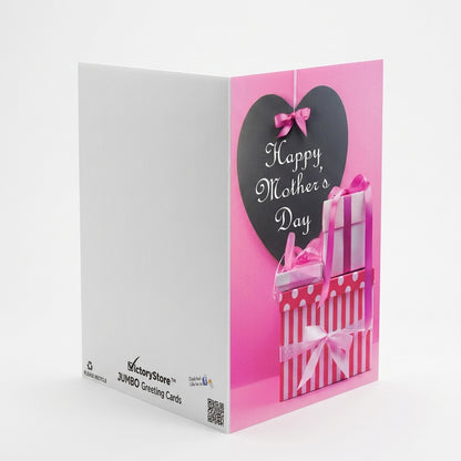 Giant Pink Mother's Day Greeting Card
