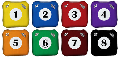 Pool Balls Rec Cornhole Bags – Set of 8