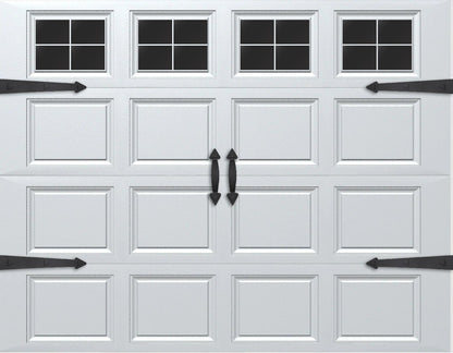 Prestige Garage Door Accent Kit – Decorative Hinges, Handles & Faux Windows | Magnetic DIY Upgrade for 1 - Car Garage