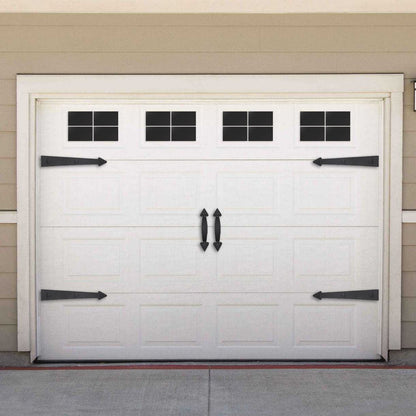 Prestige Garage Door Accent Kit – Decorative Hinges, Handles & Faux Windows | Magnetic DIY Upgrade for 1 - Car Garage