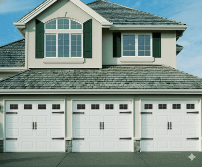 Prestige Garage Door Accent Kit – Decorative Hinges, Handles & Faux Windows | Magnetic DIY Upgrade for 1 - Car Garage