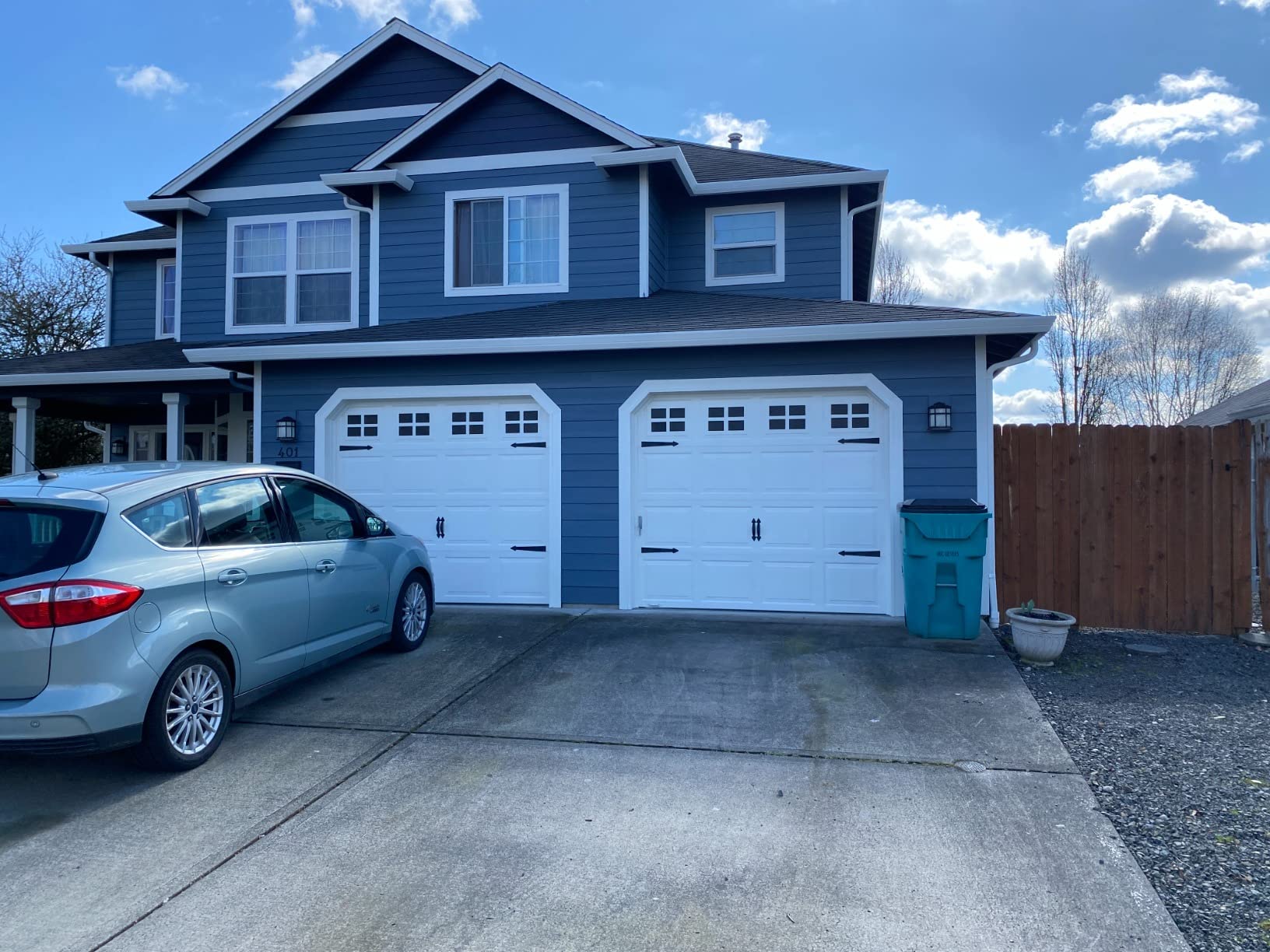 Prestige Garage Door Accent Kit – Decorative Hinges, Handles & Faux Windows | Magnetic DIY Upgrade for 1 - Car Garage