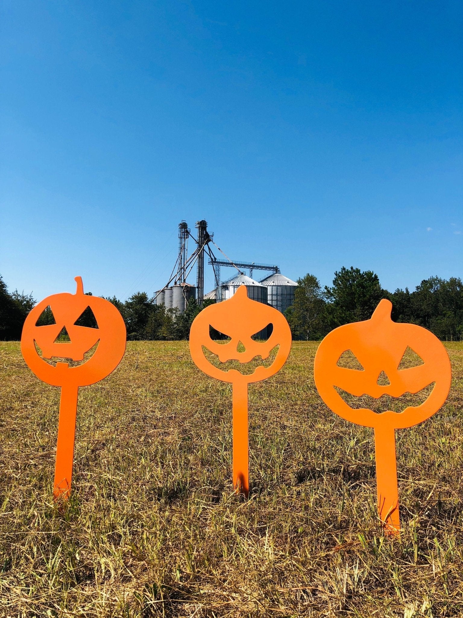 Pumpkin Metal Yard Sign | Halloween and Fall Outdoor Decor