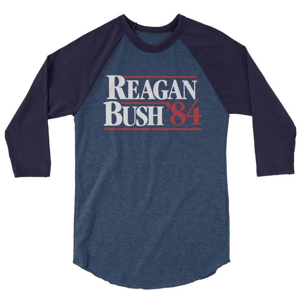 Reagan Bush 1984 3/4 Sleeve Baseball Raglan