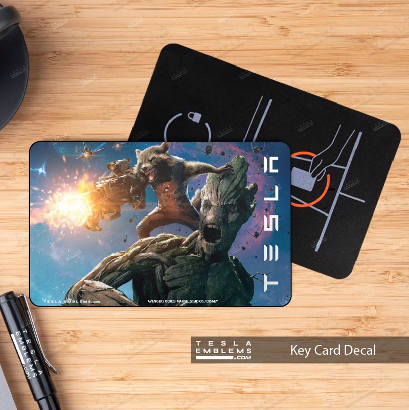 Rocket and Groot Keycard Decal
