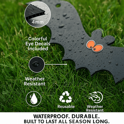 Scary Hanging Bats Set of 12 Halloween Decorations