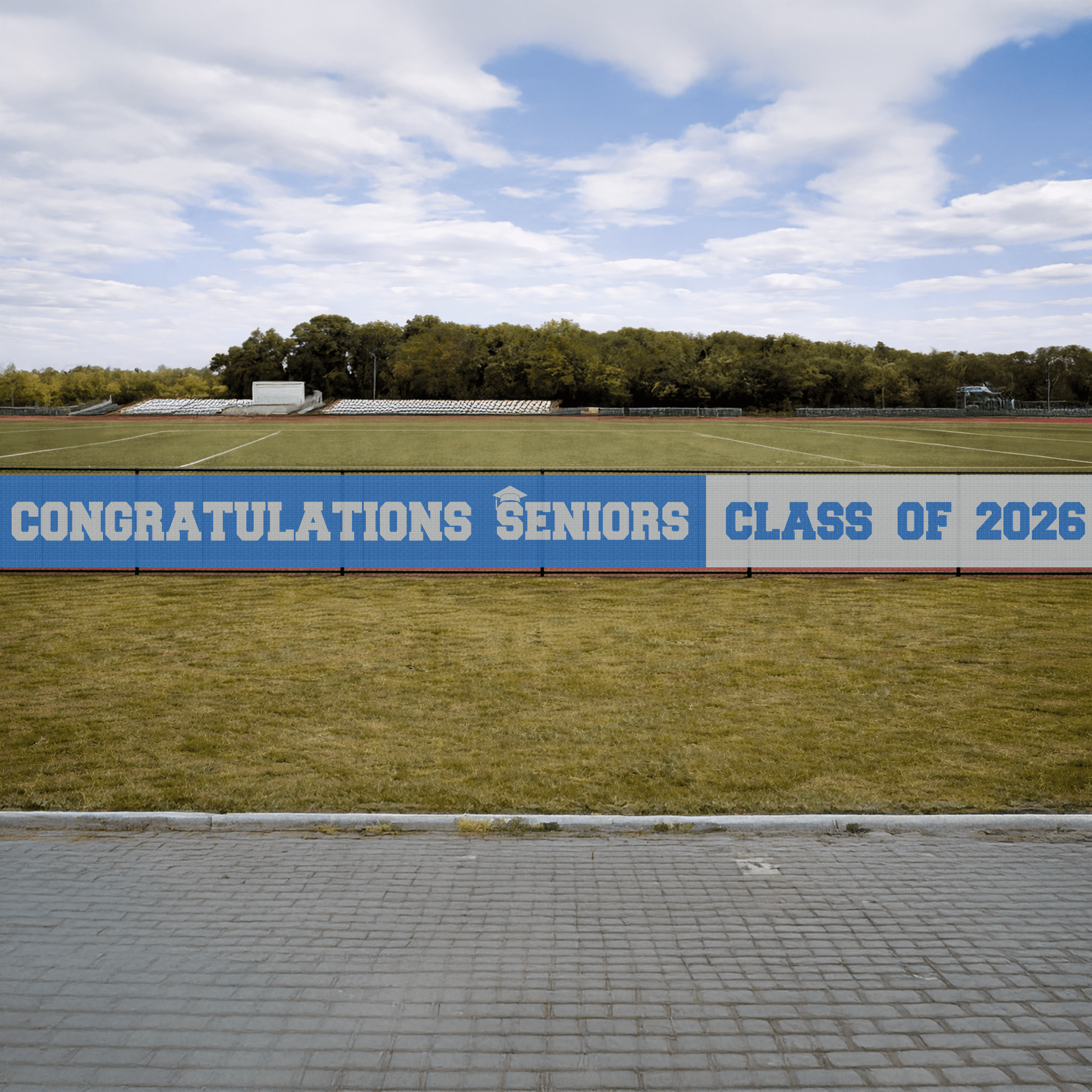 School Seniors Mesh Fence Banner| Custom Graduating Senior Class