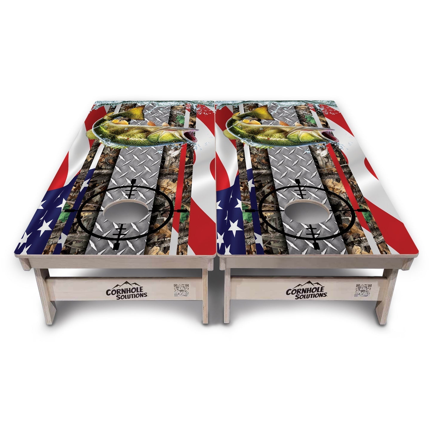 Scope Deer & Fish Cornhole Boards - Professional Tournament Series