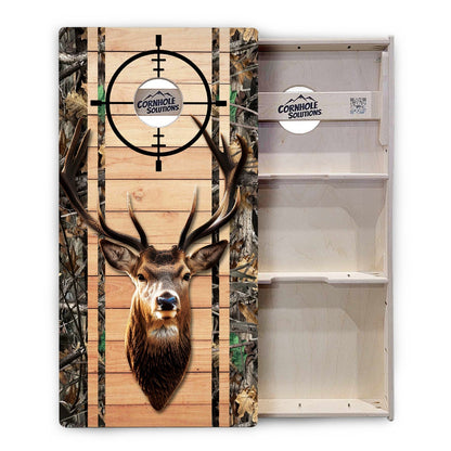 Scope Deer & Fish Plank Cornhole Boards - Professional Tournament Series