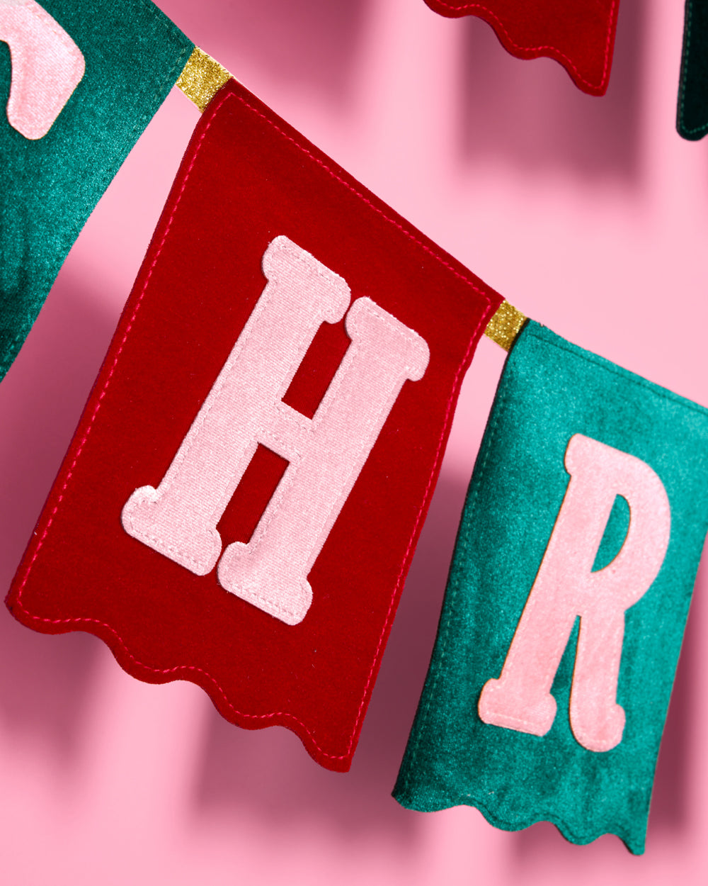 Merry Christmas Banner - velvet flag banner