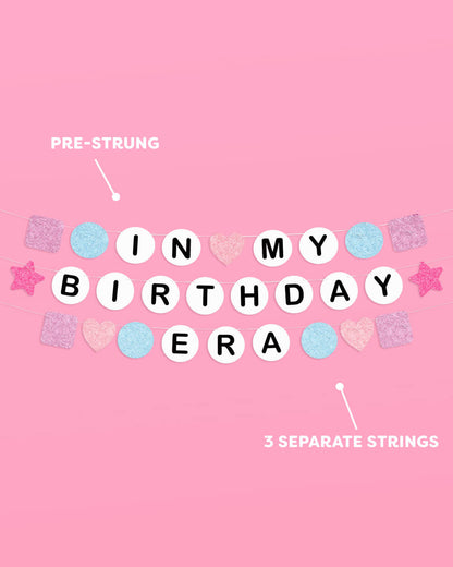 Bday Era Banner - friendship bracelet banner