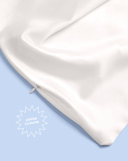 To Have & To Hold Pillowcase - White Satin Cover