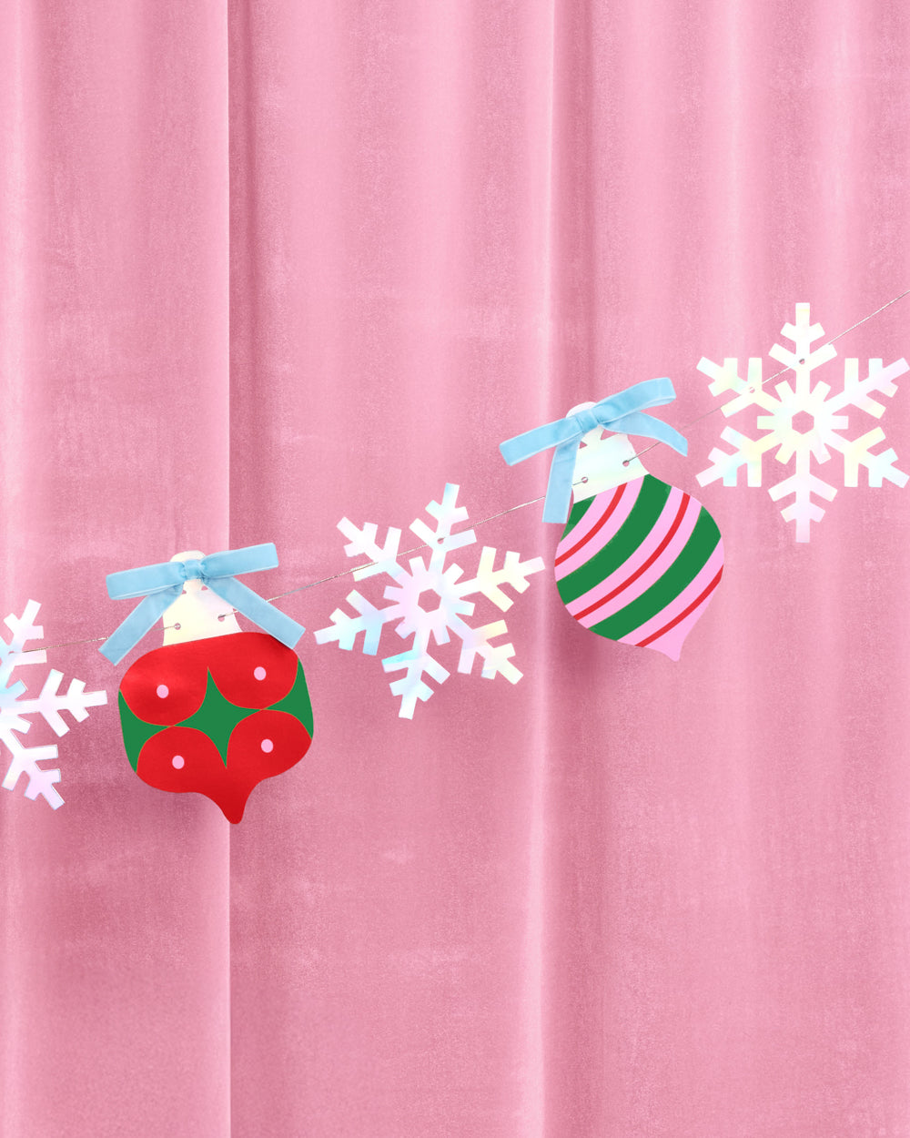 Ornament Snowflake Banner - iridescent foil banner