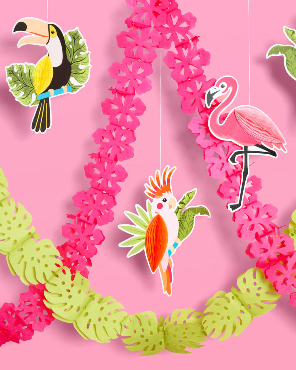 Tropical Party Banner - accordion banner
