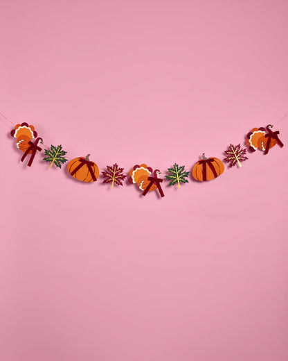 Harvest Banner - 9pc fall icon garland