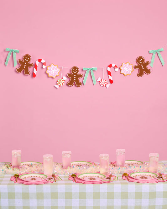 Bake It Merry Banner - gingerbread christmas banner
