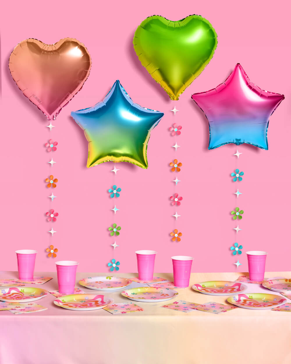 Rainbow Daydreamz Balloon Pack - 4 foil balloons
