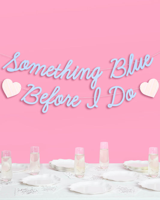 Something Blue Banner - matte blue banner