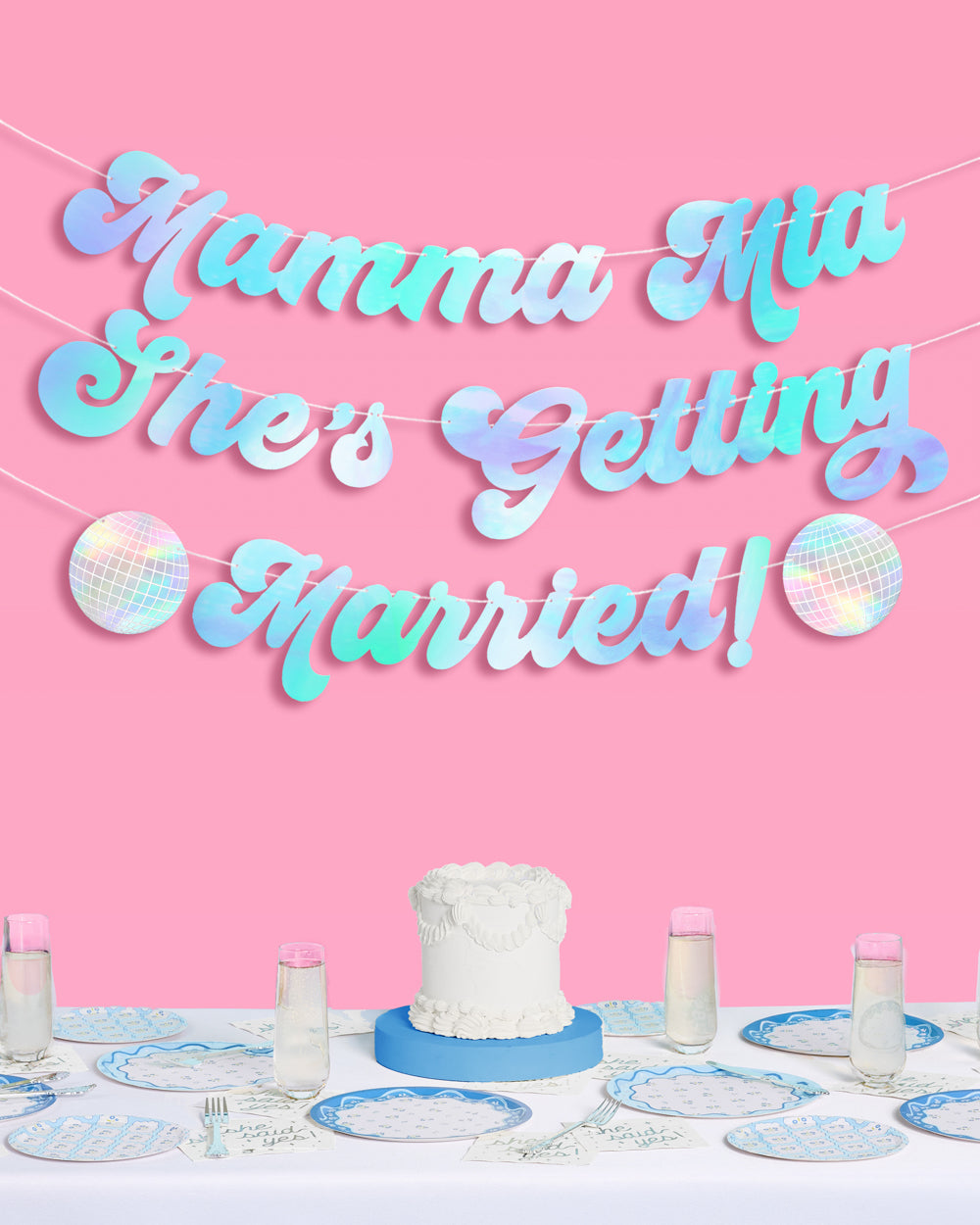 Mamma Mia Banner - three piece banner