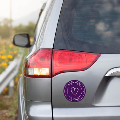 Sigma Kappa Sorority Car Decal Sticker - Full Color Circle Logo