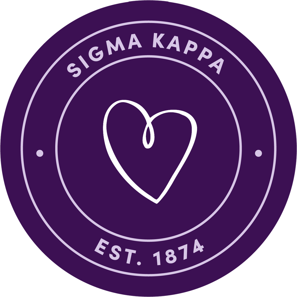 Sigma Kappa Sorority Car Decal Sticker - Full Color Circle Logo
