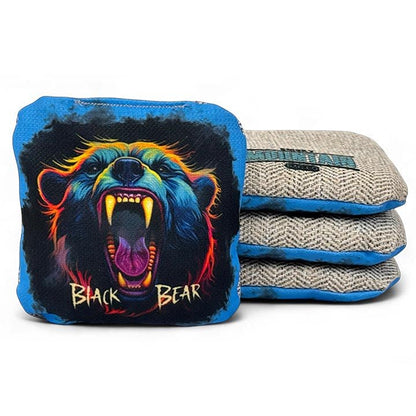 Smoky Mountain Bag Co – Professional Cornhole Bags (Set of 4) Black Bear