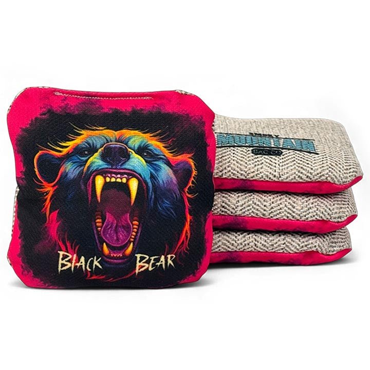 Smoky Mountain Bag Co – Professional Cornhole Bags (Set of 4) Black Bear