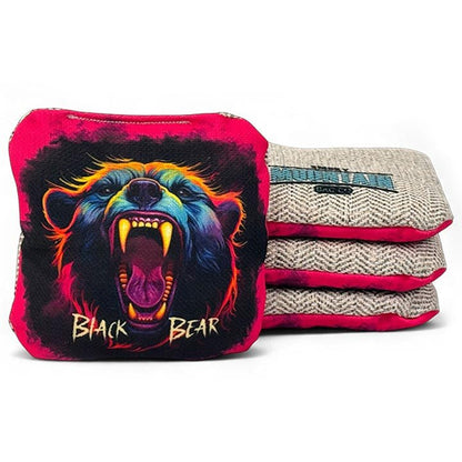 Smoky Mountain Bag Co – Professional Cornhole Bags (Set of 4) Black Bear