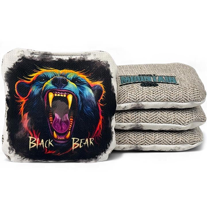 Smoky Mountain Bag Co – Professional Cornhole Bags (Set of 4) Black Bear
