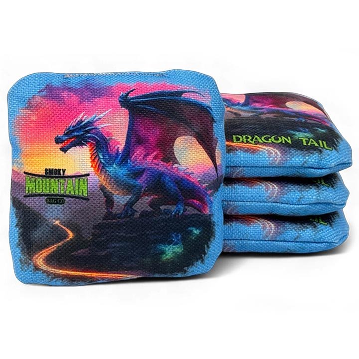 Smoky Mountain Bag Co – Professional Cornhole Bags (Set of 4) Dragon Tail