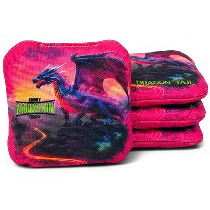 Smoky Mountain Bag Co – Professional Cornhole Bags (Set of 4) Dragon Tail
