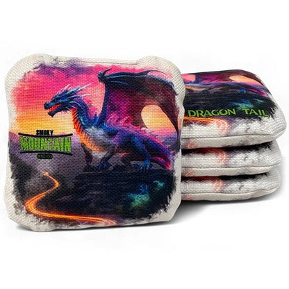Smoky Mountain Bag Co – Professional Cornhole Bags (Set of 4) Dragon Tail