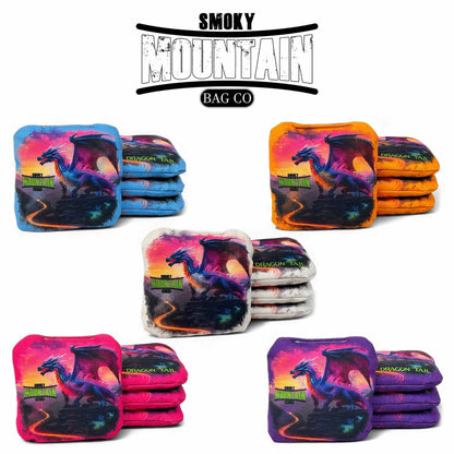 Smoky Mountain Bag Co – Professional Cornhole Bags (Set of 4) Dragon Tail