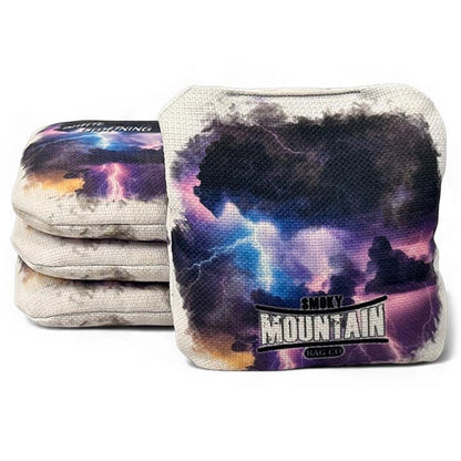 Smoky Mountain Bag Co – Professional Cornhole Bags (Set of 4) White Lightning