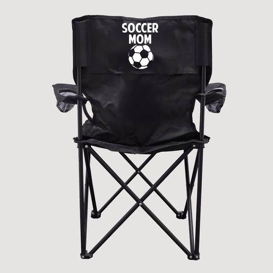 Soccer Mom Black Folding Camping Chair
