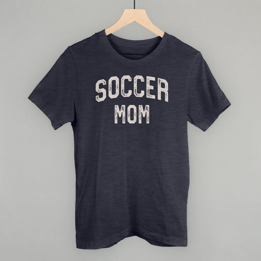 Soccer Mom Collegiate Distressed T-shirt