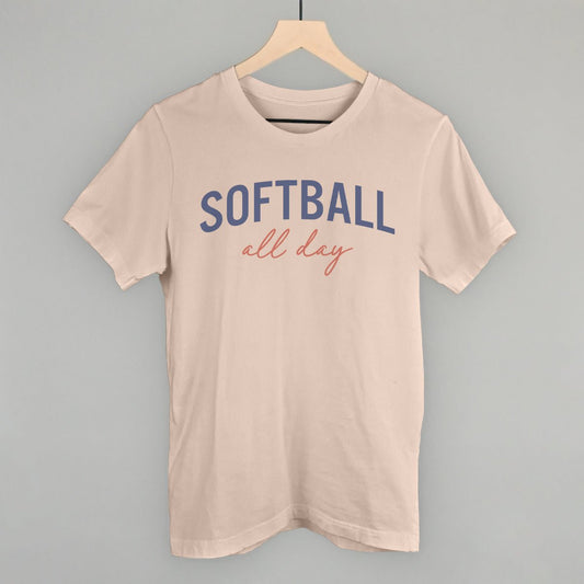 Softball All Day (Script) T-Shirt