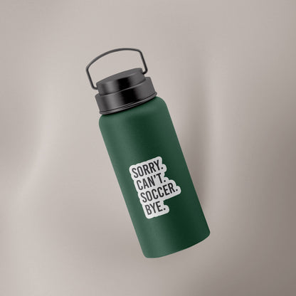 Sorry Can't Soccer Bye Decal