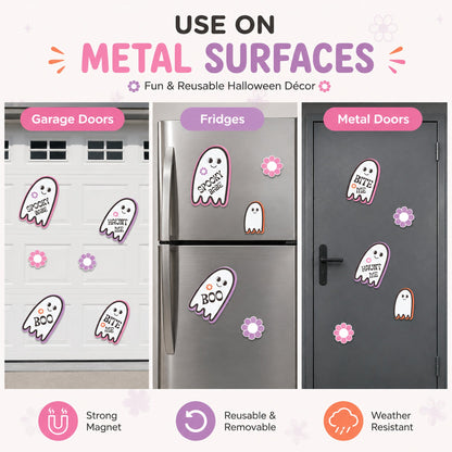 Spooky Babe Garage Door Magnets Set – 8 Halloween Designs