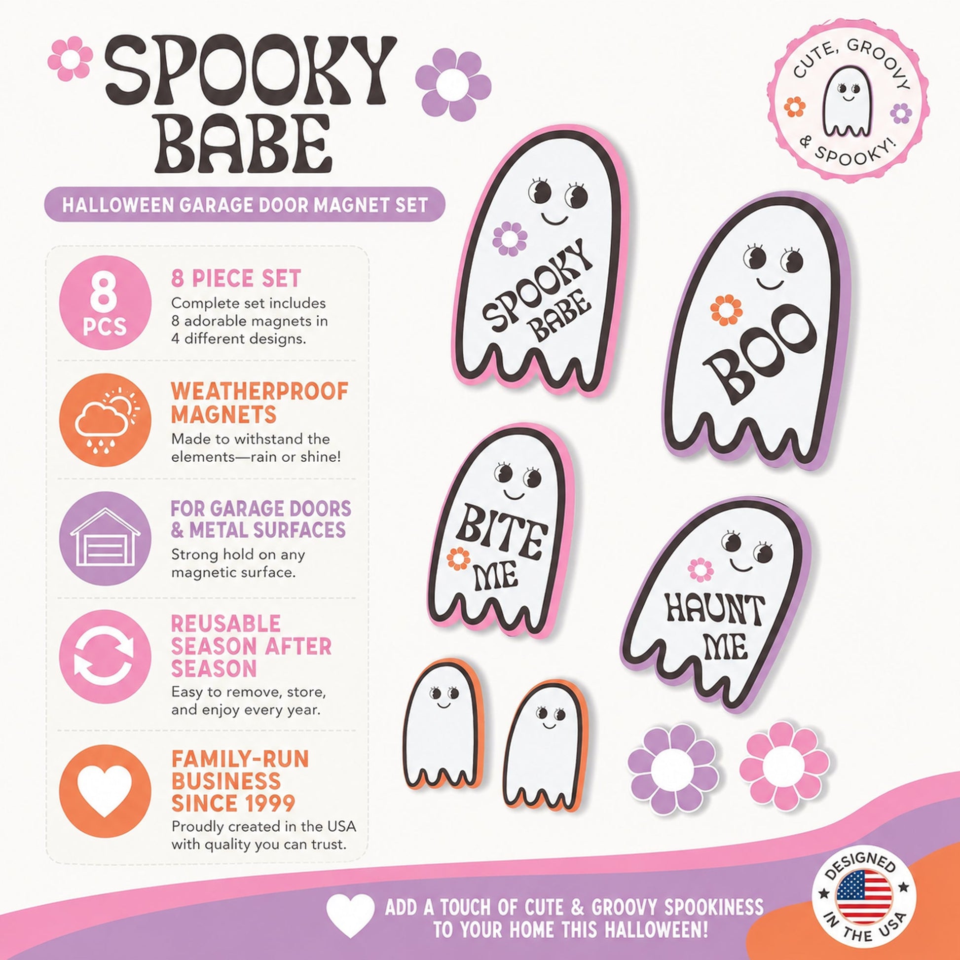 Spooky Babe Garage Door Magnets Set – 8 Halloween Designs